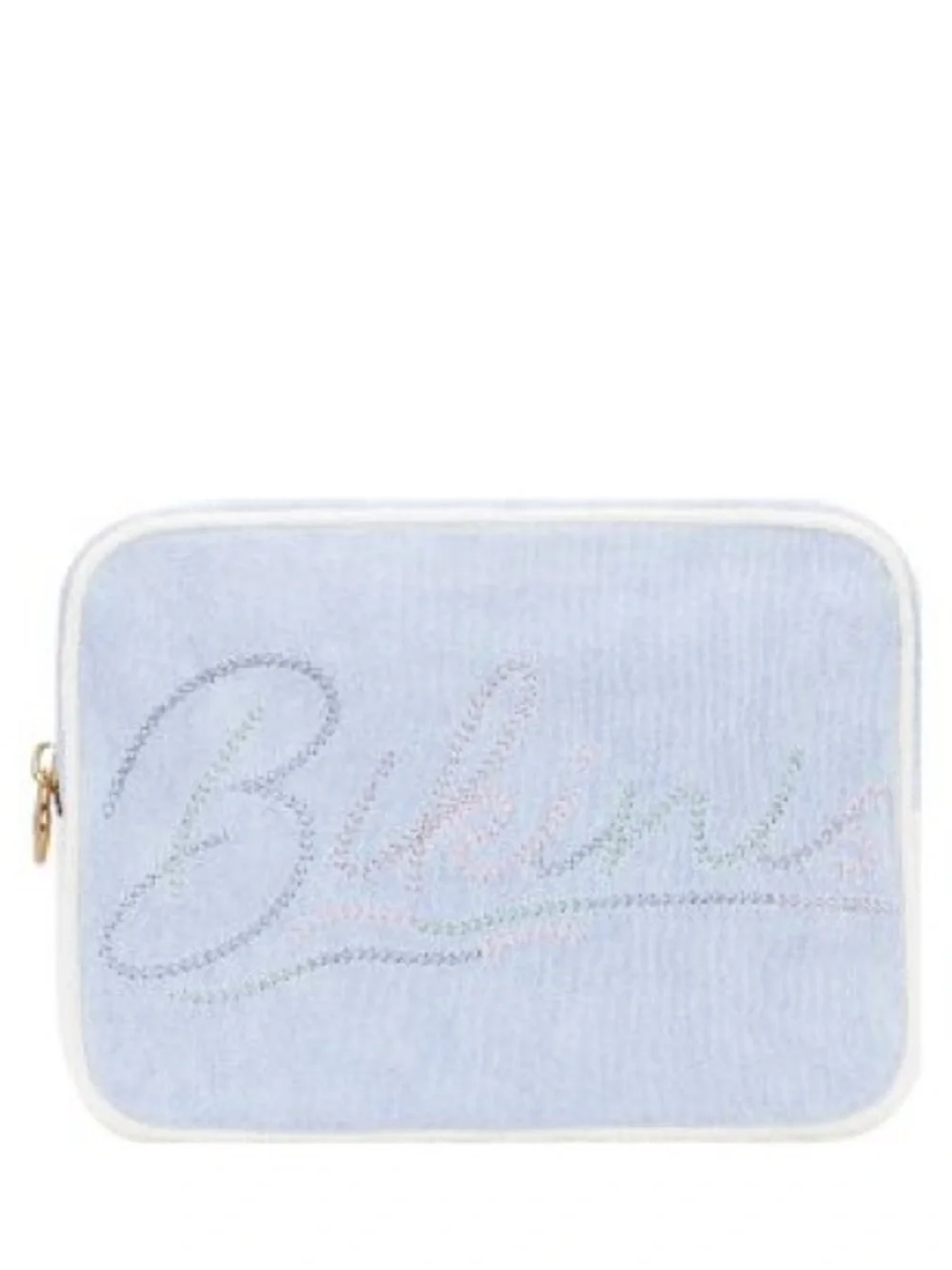 STONEY CLOVER LANE terry embroidered bikinis large pouch in lavender high tide